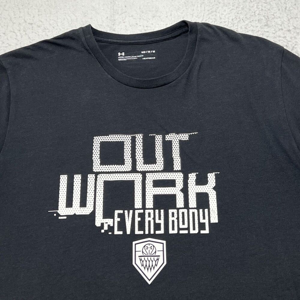 Under Armour HeatGear Men's Medium Loose Fit Short Sleeve Out Work Everybody Tee - Picture 2 of 12